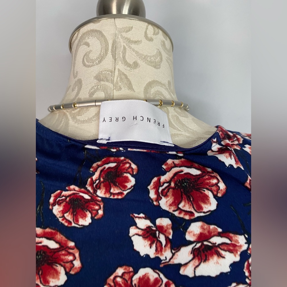 FRENCH Grey Dress Size Medium. #D1 - Picture 5 of 5